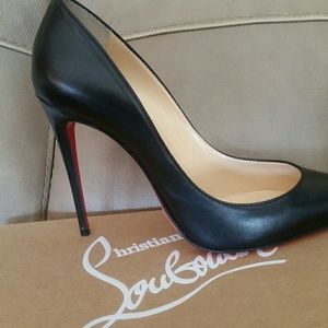 New Christian Louboutin leather pumps
